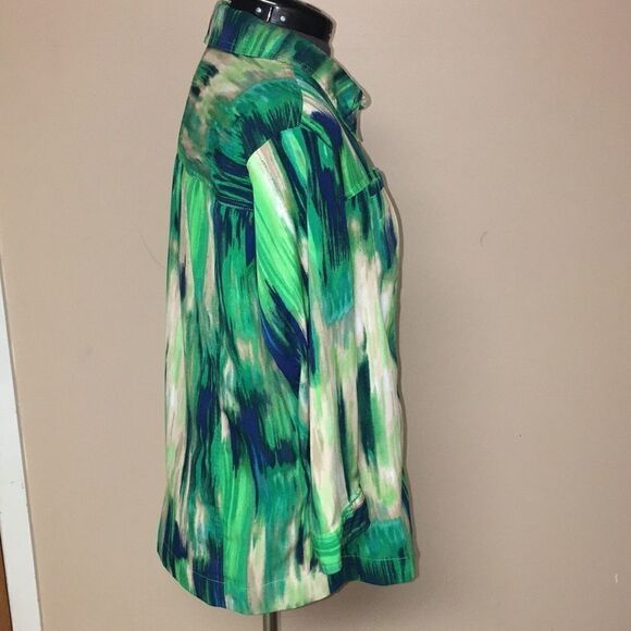 N Touch Button Up Blouse Size med - Picture 4 of 6